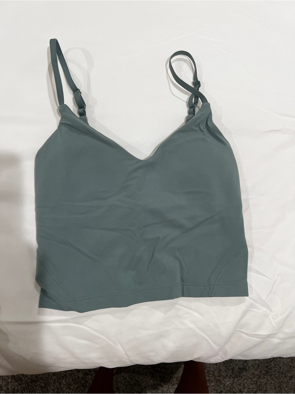 lululemon athletica slate green strappy tank